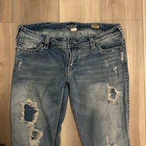Silver Jeans distressed